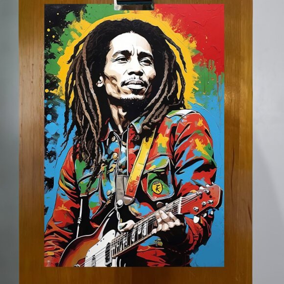 Bob Marley - Original Print on High Quality Photo Paper by Stumblegirl - Picture 1 of 1